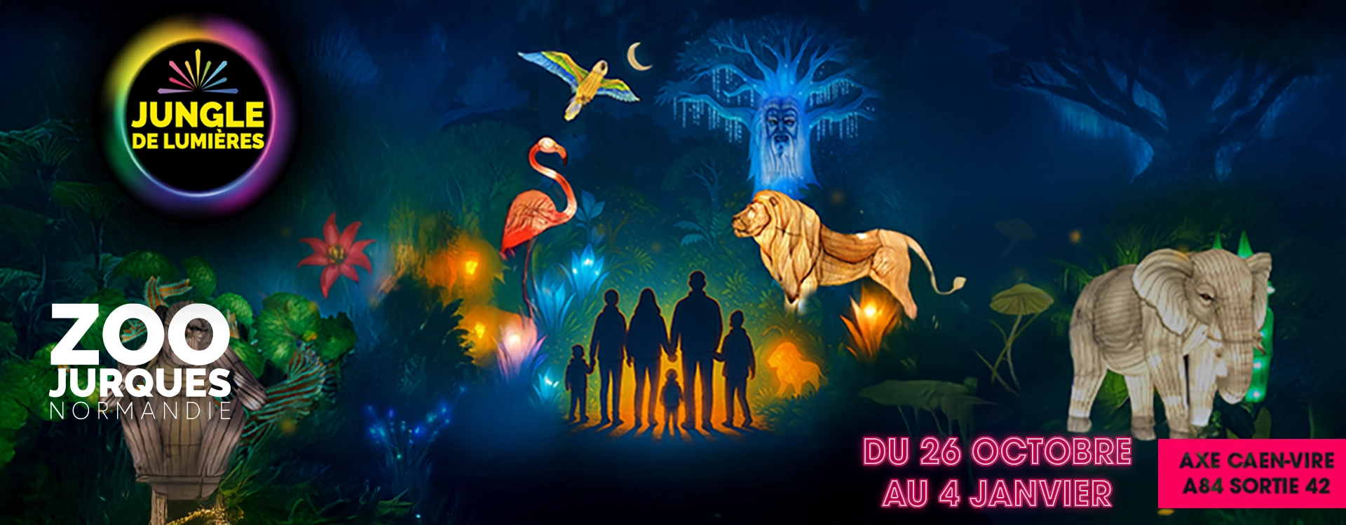 Jungle de Lumières au Zoo de Jurques  Jungle de Lumières au Zoo de Jurques