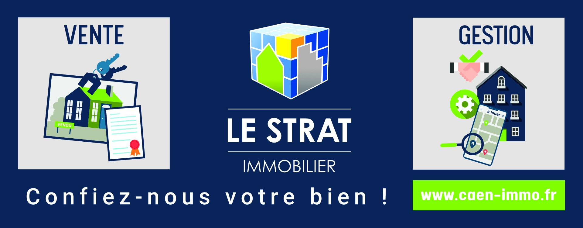 Le Srat Immobilier, votre partenaire immobilier de confiance à Caen ! Le Srat Immobilier, votre partenaire immobilier de confiance à Caen !
